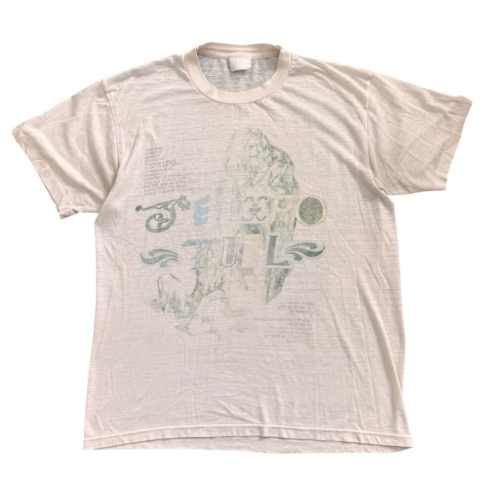 Vintage 80s Jethro Tull Single stitch Paper Thin Tee Fits M